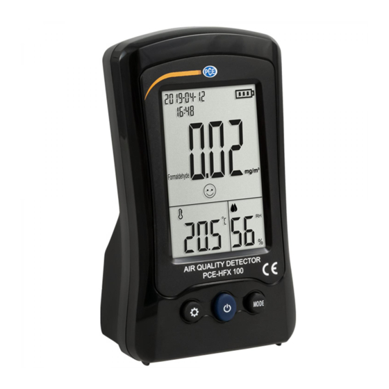 PCE Instruments PCE-HFX 100 User Manual