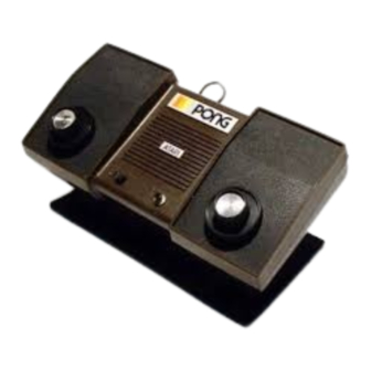 Atari PONG C-100 Owner's Manual