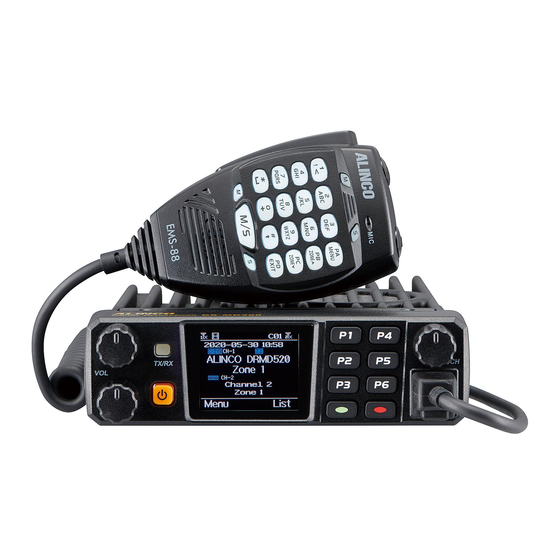 Alinco DR-MD520T/E Instruction Manual