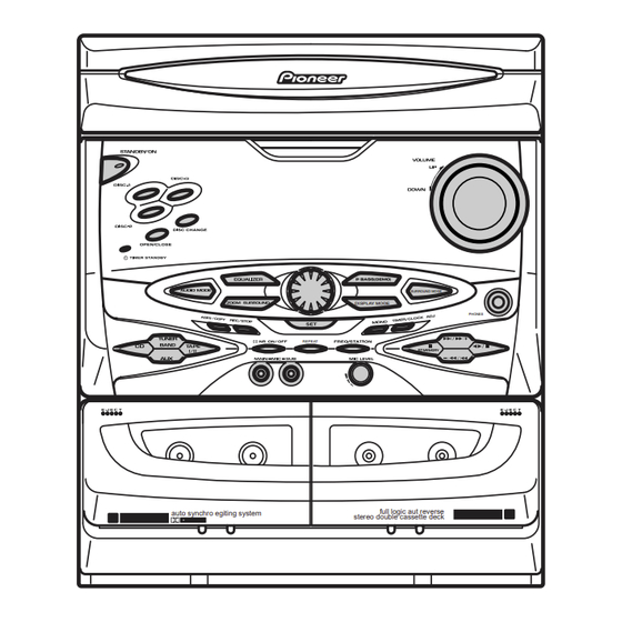 Pioneer XR-A3800 Service Manual