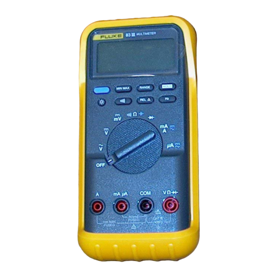 Fluke 80 User Manual