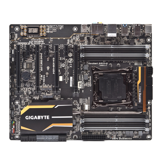 Gigabyte GA-X99-UD4 User Manual