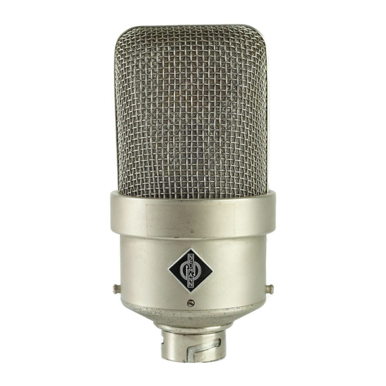 Neumann.Berlin M 49b Operating Instructions
