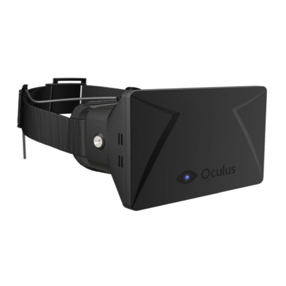 Oculus VR Rift User Instruction