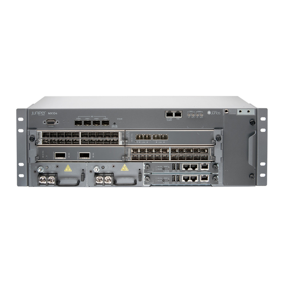Juniper MX104 3D Quick Start Manual