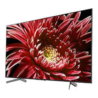 Sony Bravia KD-85X8500G Setup Manual