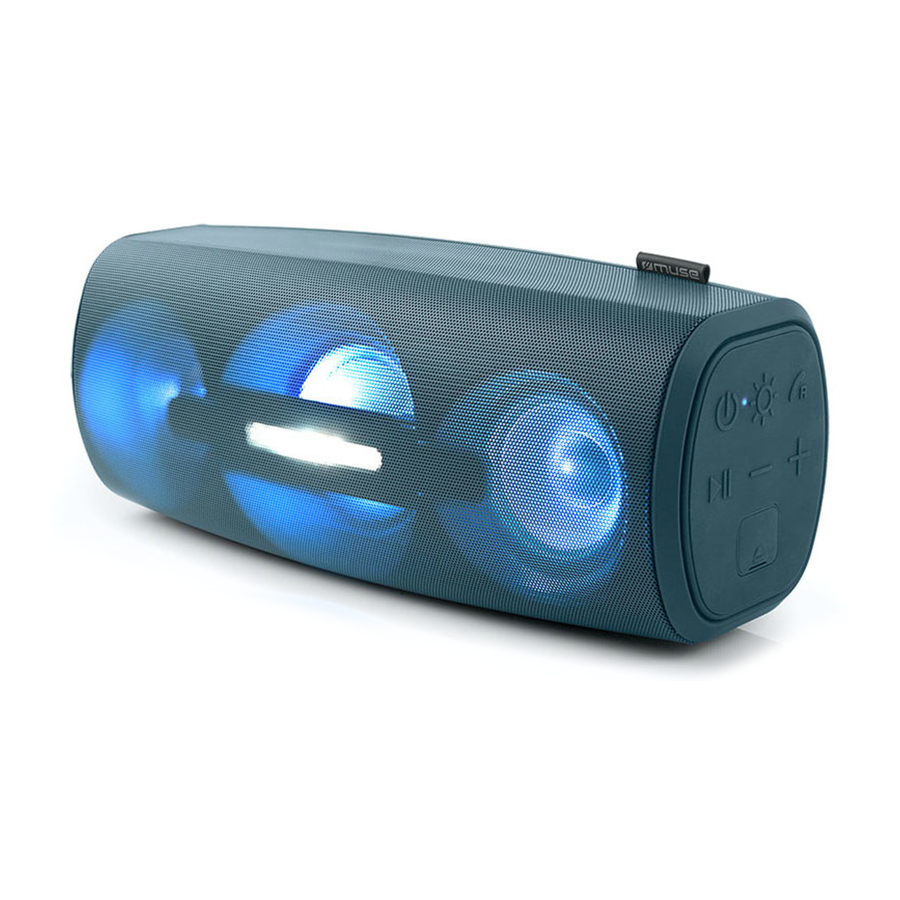 Muse M-930 DJ - Splash Proof Portable Bluetooth Speaker Manual