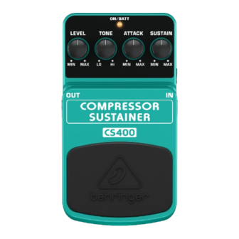 Behringer CS400 Specification