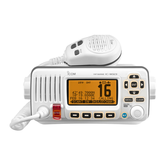 Icom IC-M324 Instruction Manual