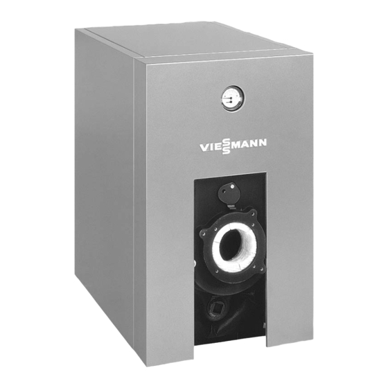 Viessmann VITOROND 100 Installation And Service Instructions Manual