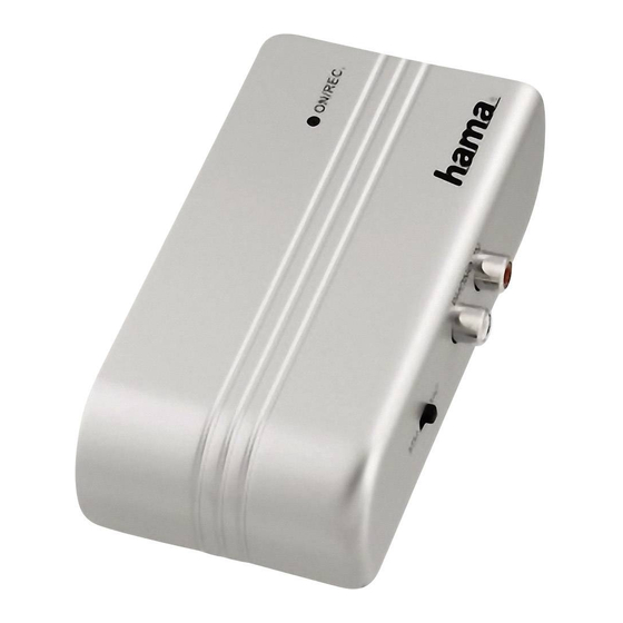 Hama PA-005 USB Operating	 Instruction