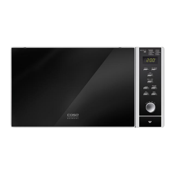 Caso MCDG 25 Pro Original Operating Manual