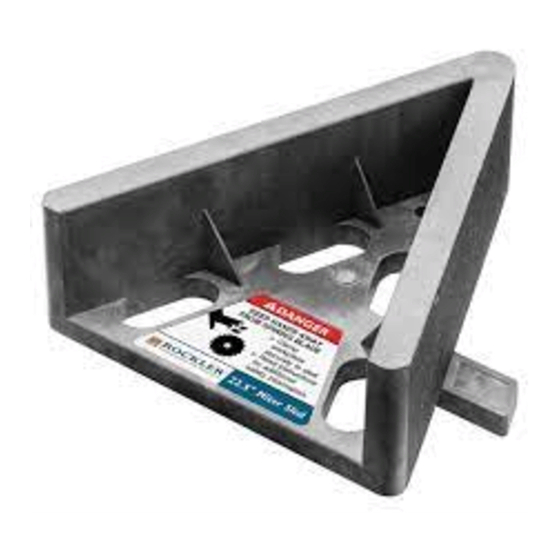 Rockler 22.5 Miter Sled Instructions