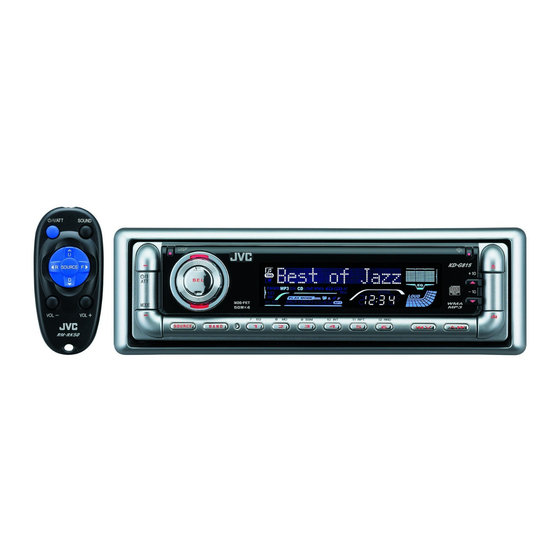 JVC KD-G815 Installation And Connection Manual