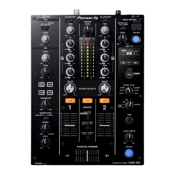 PIONEER DJ DJM-450K Operating Instructions Manual
