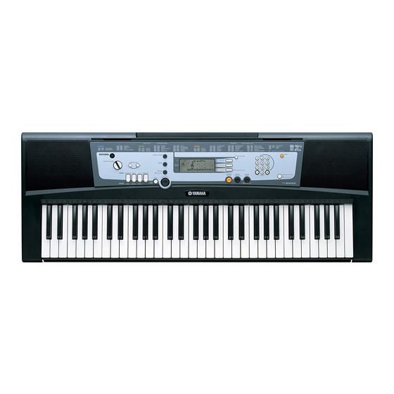 Yamaha YPT210 - Portable Keyboard w/ 61 Full-Size Keys Owner's Manual