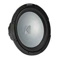 Kicker GR10M Manual