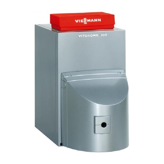 Viessmann VITOROND 100 Service Instructions Manual