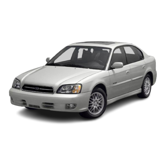 Subaru LEGACY 2002 Quick Reference Index