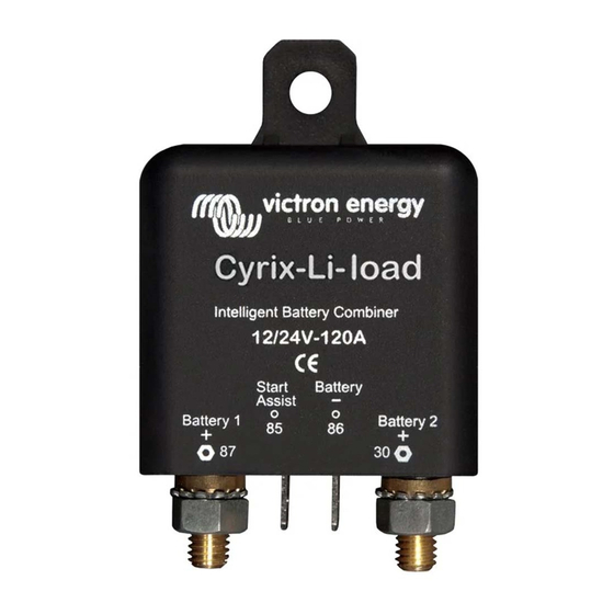 Victron energy Cyrix-ct 12/24V-120A Manual