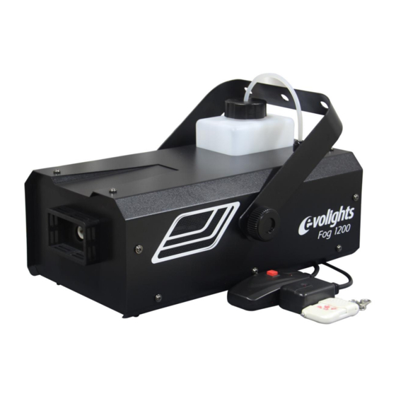 User Manuals: Evolights Fog 1200 Machine
