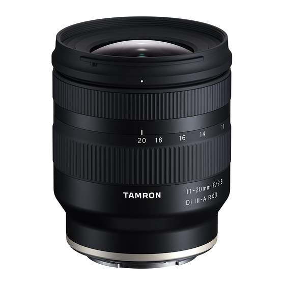 Tamron B060 Owner's Manual