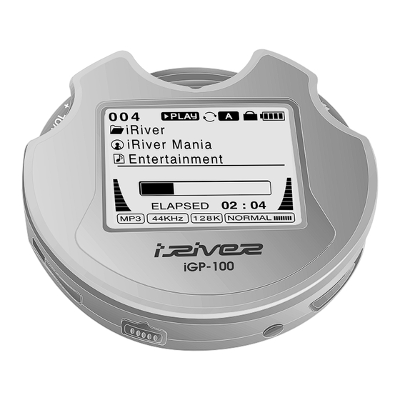 IRiver iGP-100 Instruction Manual