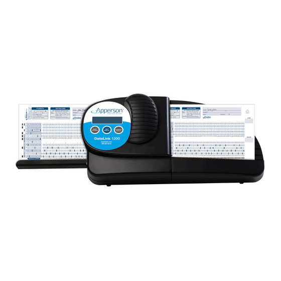 Apperson datalink 1200 User Manual