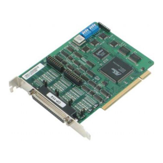 Moxa Technologies CP-114 Quick Installation Manual