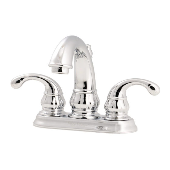 Pfister Treviso series Quick Installation Manual