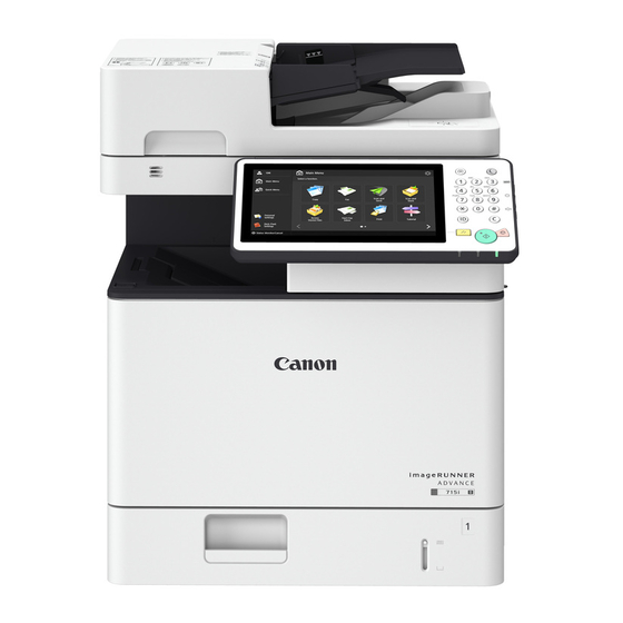 Canon imageRUNNER ADVANCE 715 series Service Manual