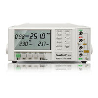 PeakTech 2510 Operation Manual