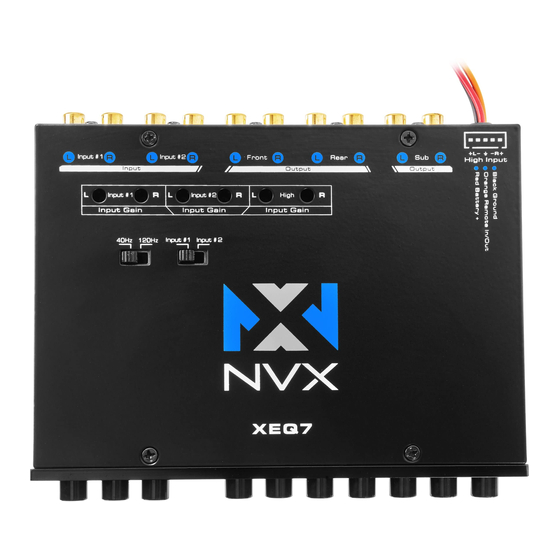 NVX XEQ7 Manuals