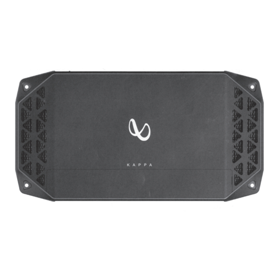 Harman Infinity Kappa one K Owner's Manual
