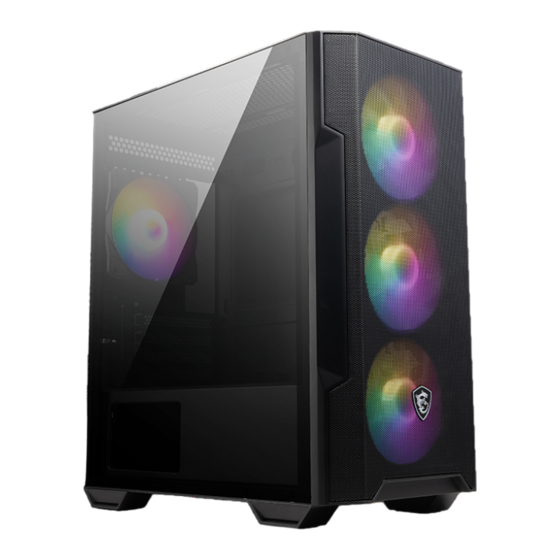 MAG FORGE M100R Micro-ATX Gaming Case Manuals