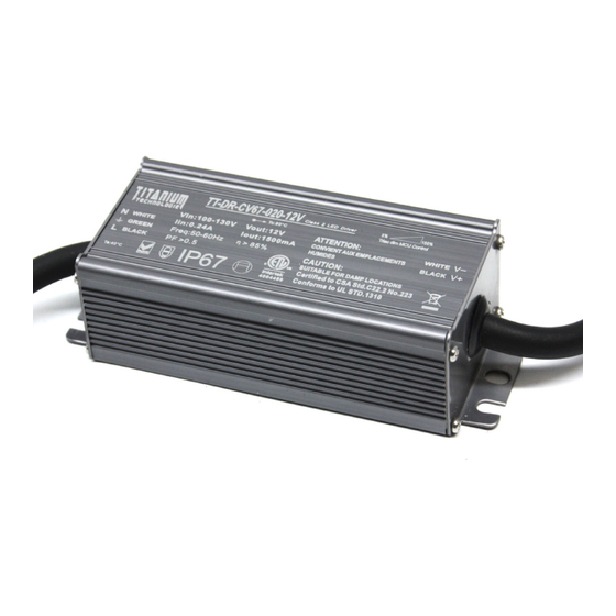Titanium TT-DR-CV67-020 Quick Start Manual