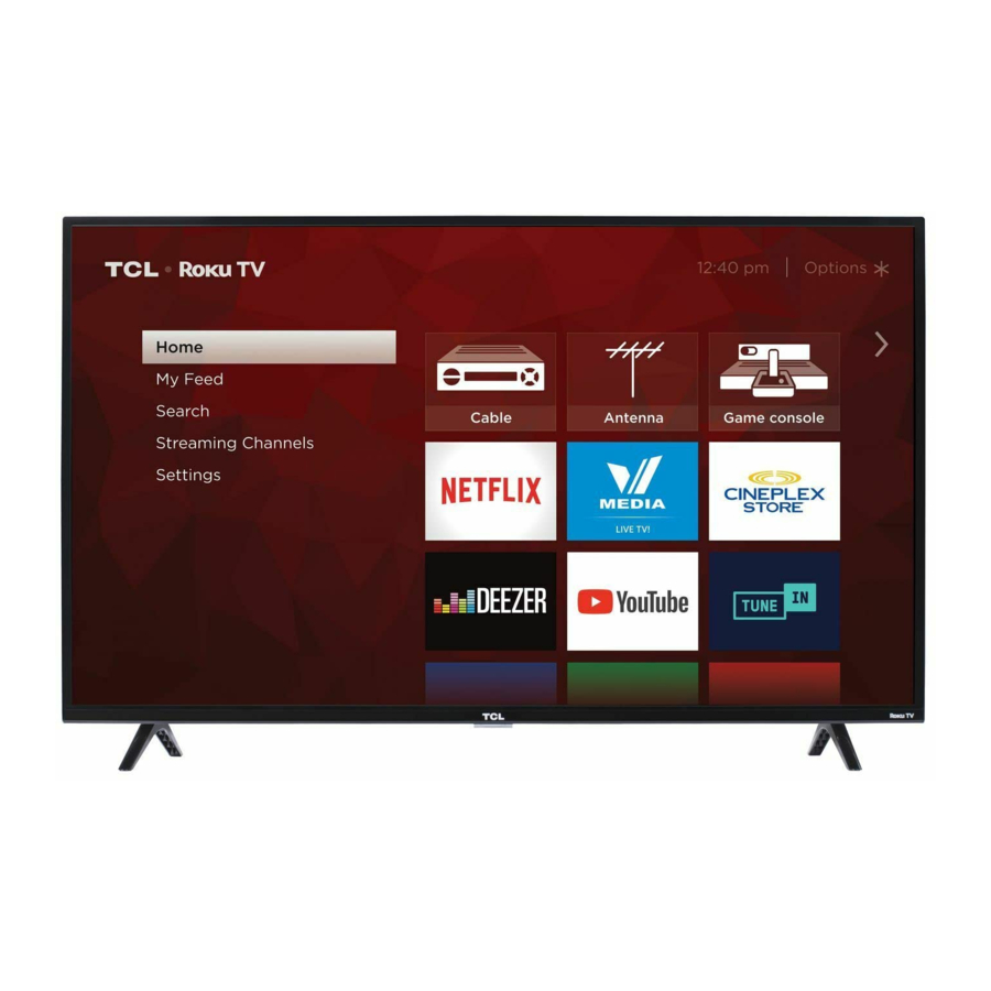 TCL 3 Series, S321, S325, S327 Manual | ManualsLib