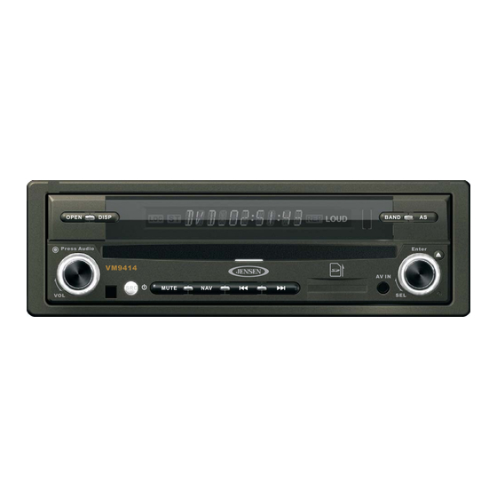 Jensen VM9414 Installation Manual