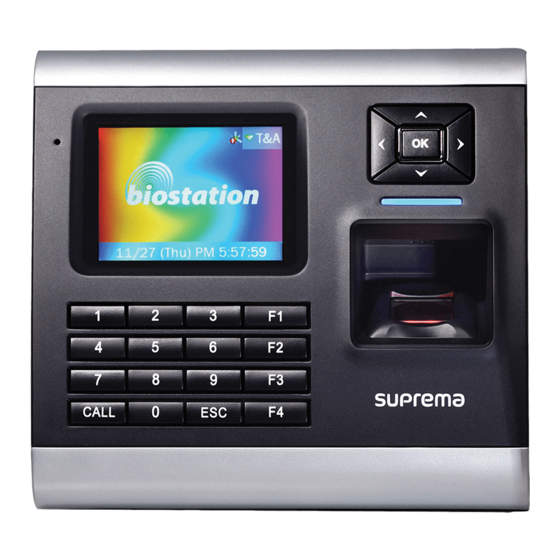 suprema biostation User Manual