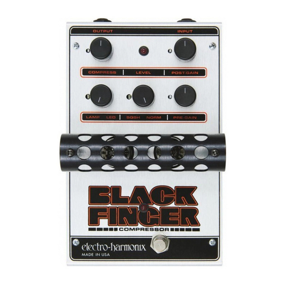 Electro-Harmonix Black Finger Operating Instructions