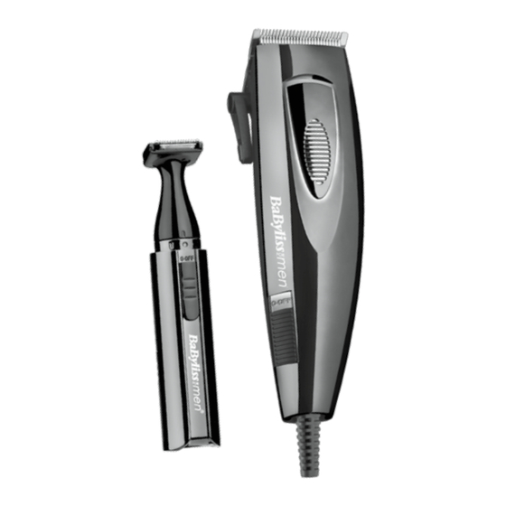 BaByliss for MEN Powerblade Pro 7456U Manual