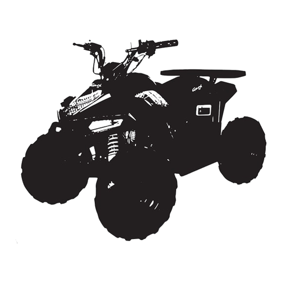 GMX MOTORBIKES TRACKER 110cc Assembly Manual