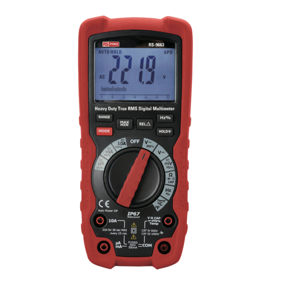 RS PRO RS-9663 Manuals
