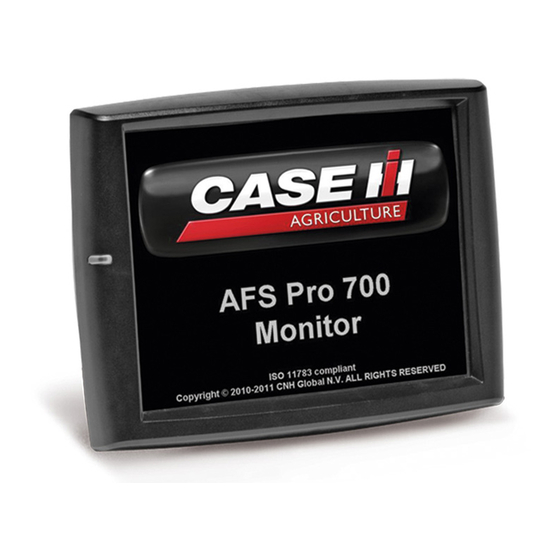 Case IH AFS Pro 700 Software Operating Manual