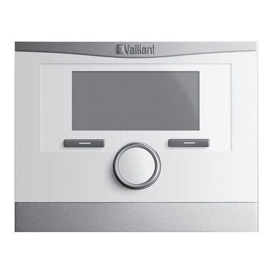 Vaillant 0020236294 Operating Instructions Manual