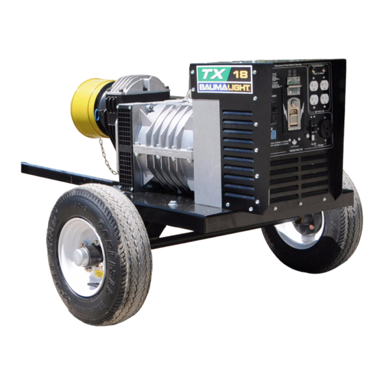 User Manuals: Baumalight TX Series PTO Generator