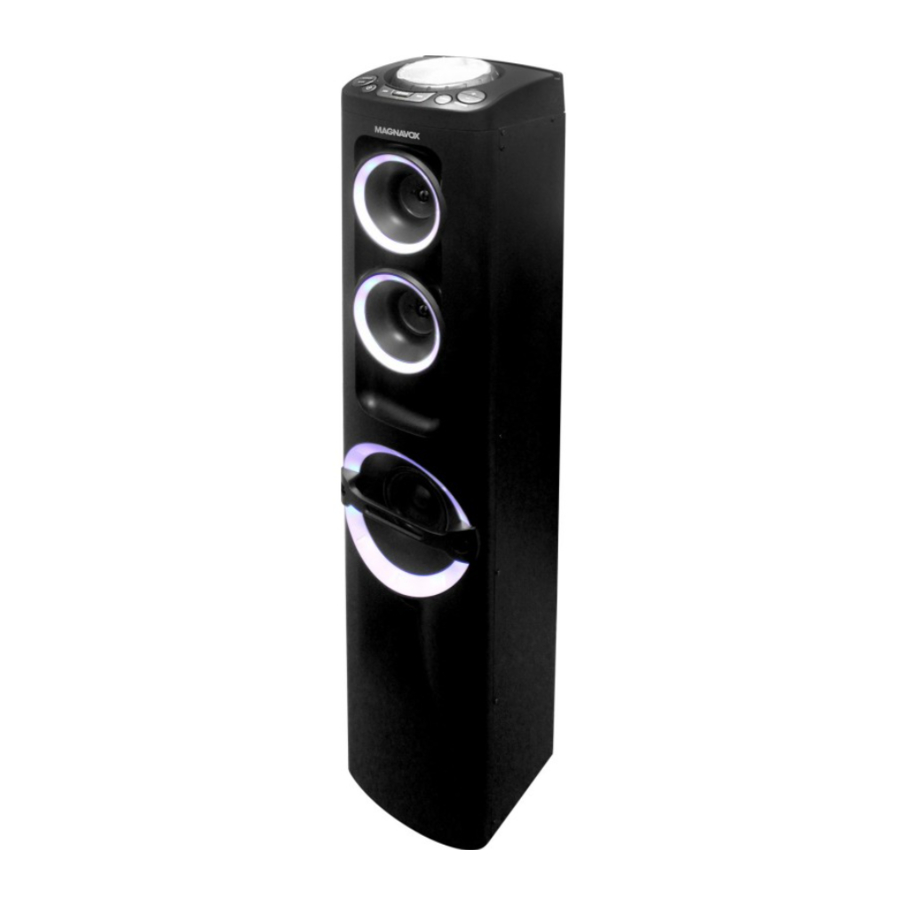 Magnavox MHT983 - Tower Speaker System with Decorative Color Changing Lights Manual