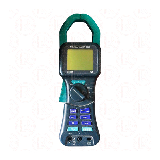 LEM ANALYST 2050 Manual
