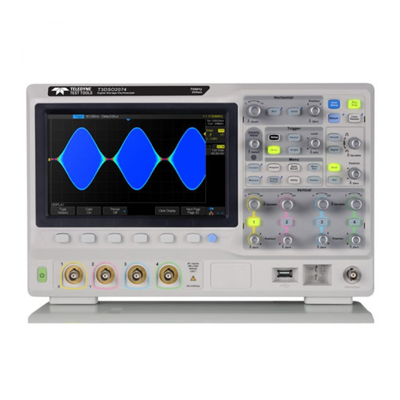 Teledyne T3DSO2000 Series User Manual