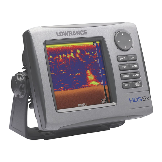 Lowrance HDS-5X Quick Start Manual